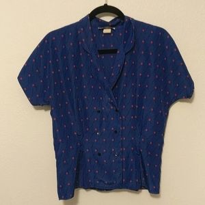 Vintage Jonathan Martin double breasted blouse